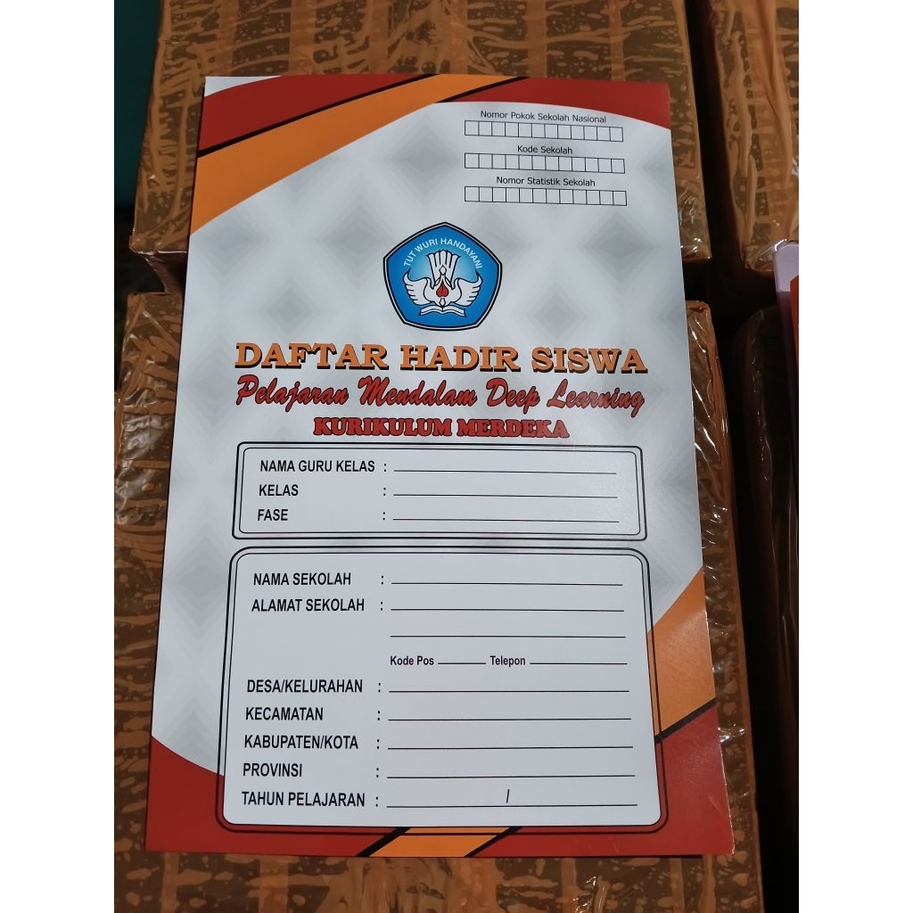 buku absen siswa-siswi  / absensi siswa-siswi  / daftar hadir siswa-siswi / absen siswa / deep learn