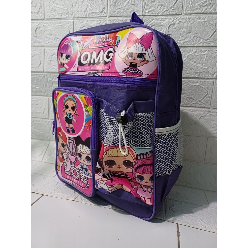 TAS ANAK KARAKTER PEREMPUAN usia tk/paud/sd kelas 1 dan 2