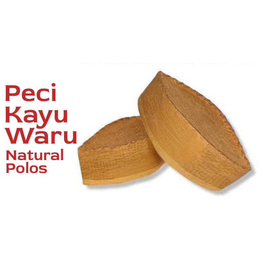 Peci Kayu Waru / Peci Pelepah Kulit Kayu Coklat Polos