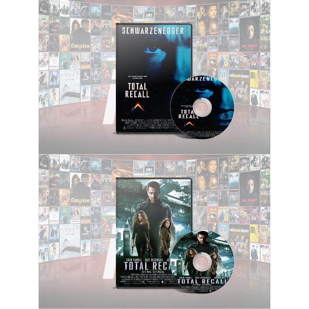 DVD Total Recall (1990) + DVD Total Recall (2012)