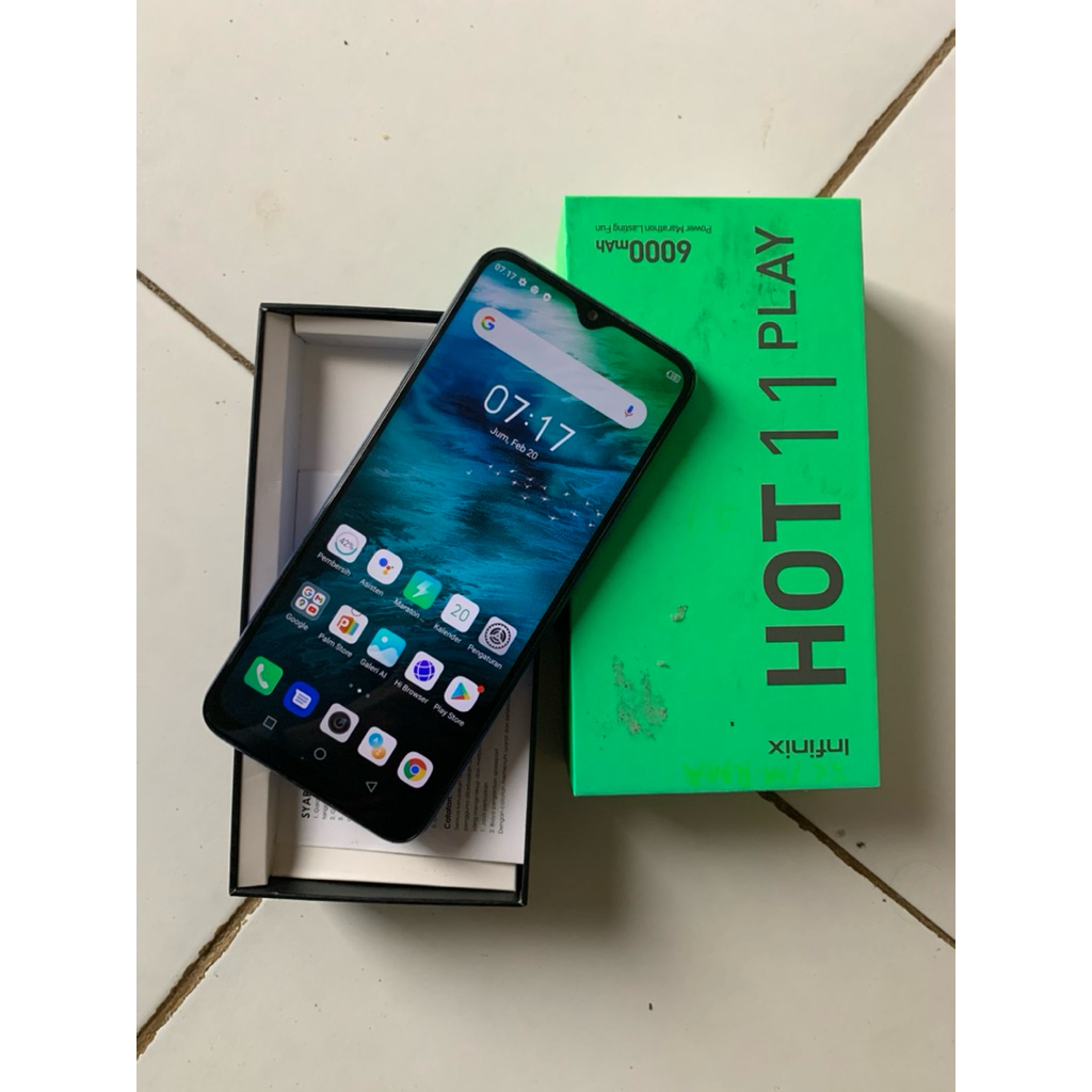 infinix hot 11 play ram 4/64 second orian - hp second infinix hot 11 play ram 4/64 orian no minus