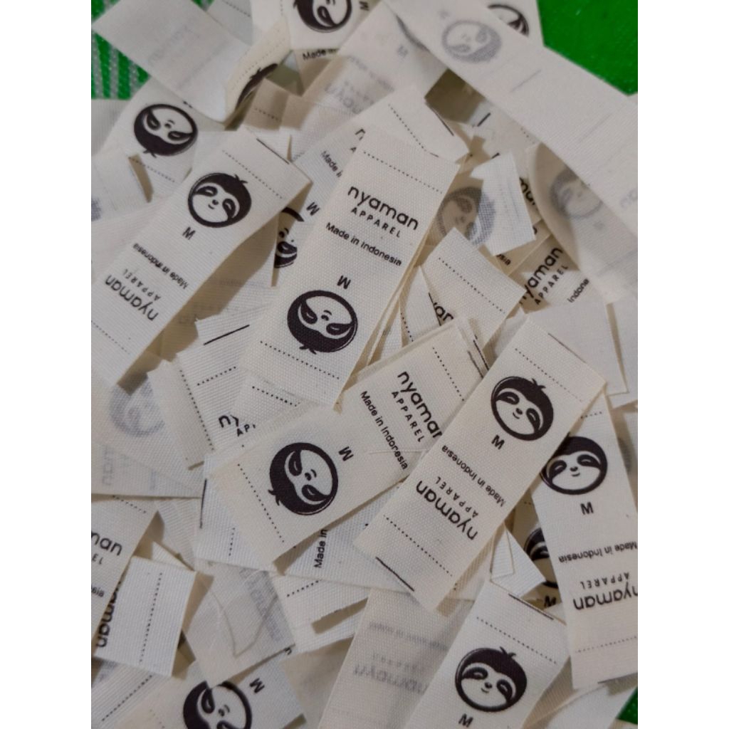 Piterban halus label katun/pcs