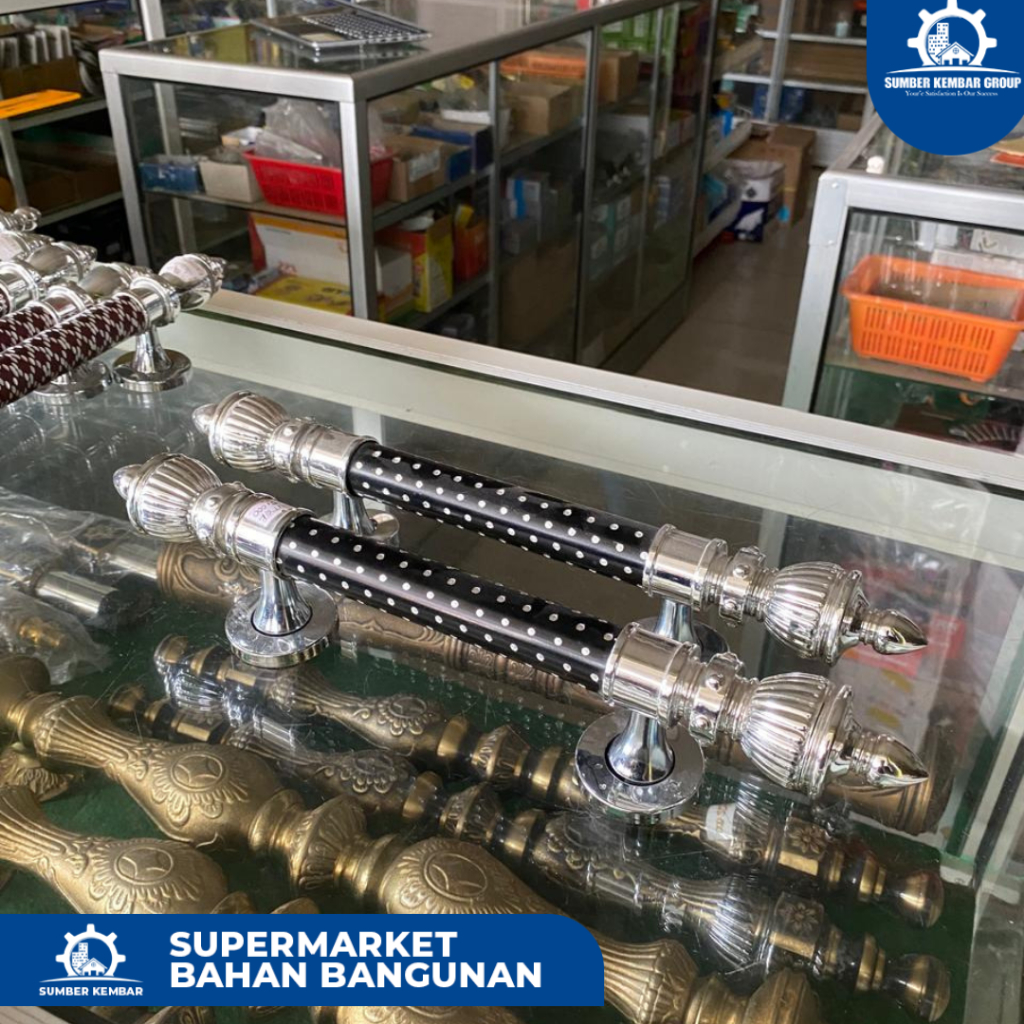 GAGANG PINTU MINIMALIS BAHAN ALUMINIUM UKURAN 25 CM