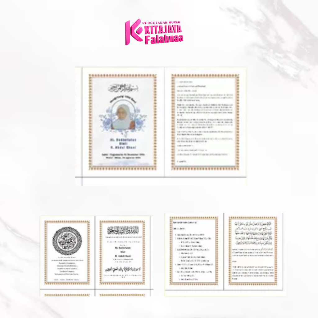 Penambahan & Cetak Halaman Sisipan Buku Yasin Custom