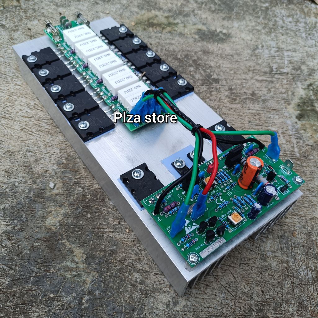 Driver power Ocl hifi Fullset 5set final Toshiba 524 heatsink sirip tebal super clarity komponen ful