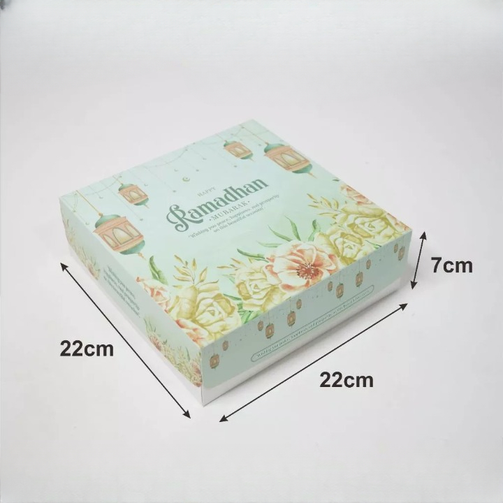 10 Pcs Box Kue Lebaran Idul Fitri Ukuran 22 x 22 x 7cm