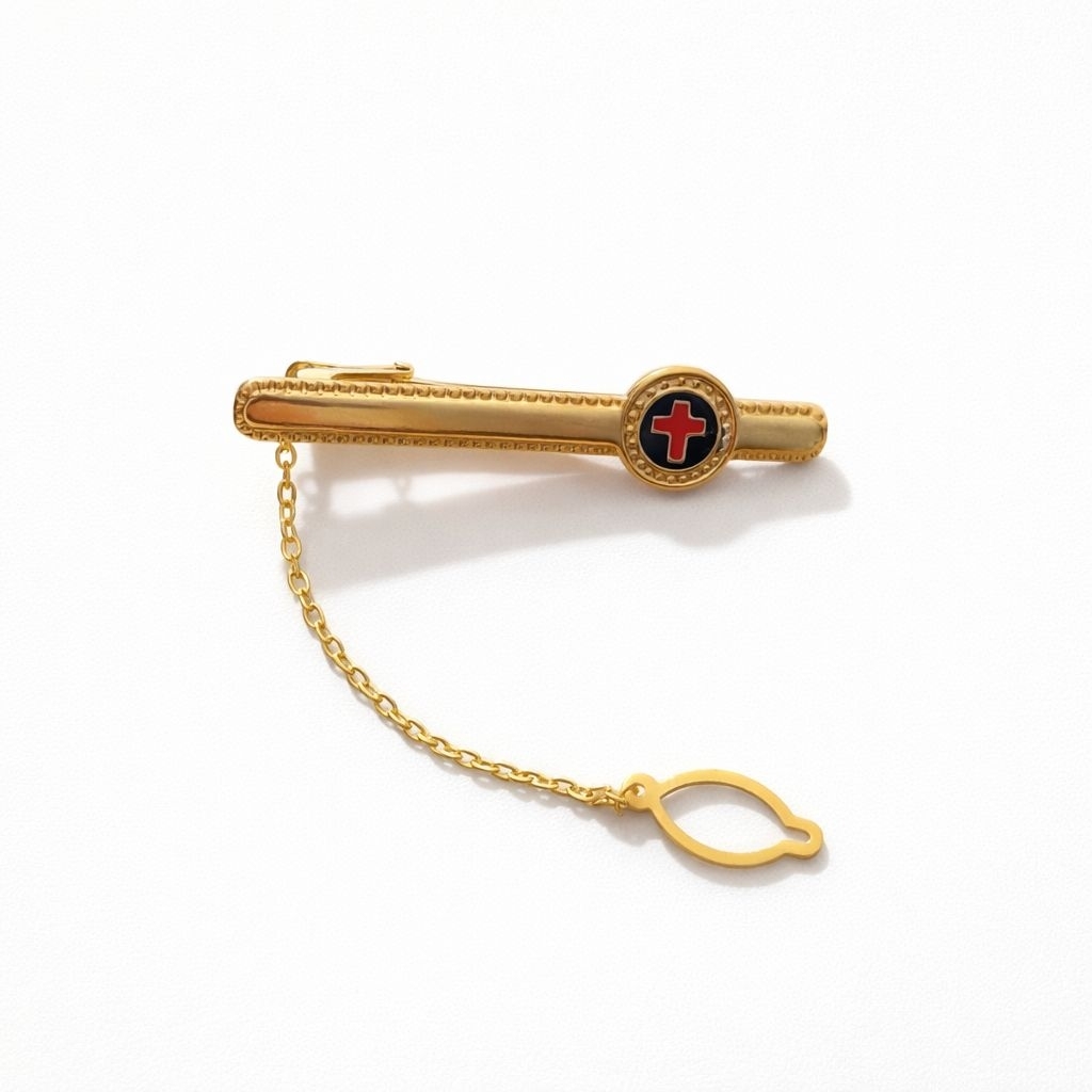 Jepit Dasi Salib Gold - Aksesoris Rohani Kristen