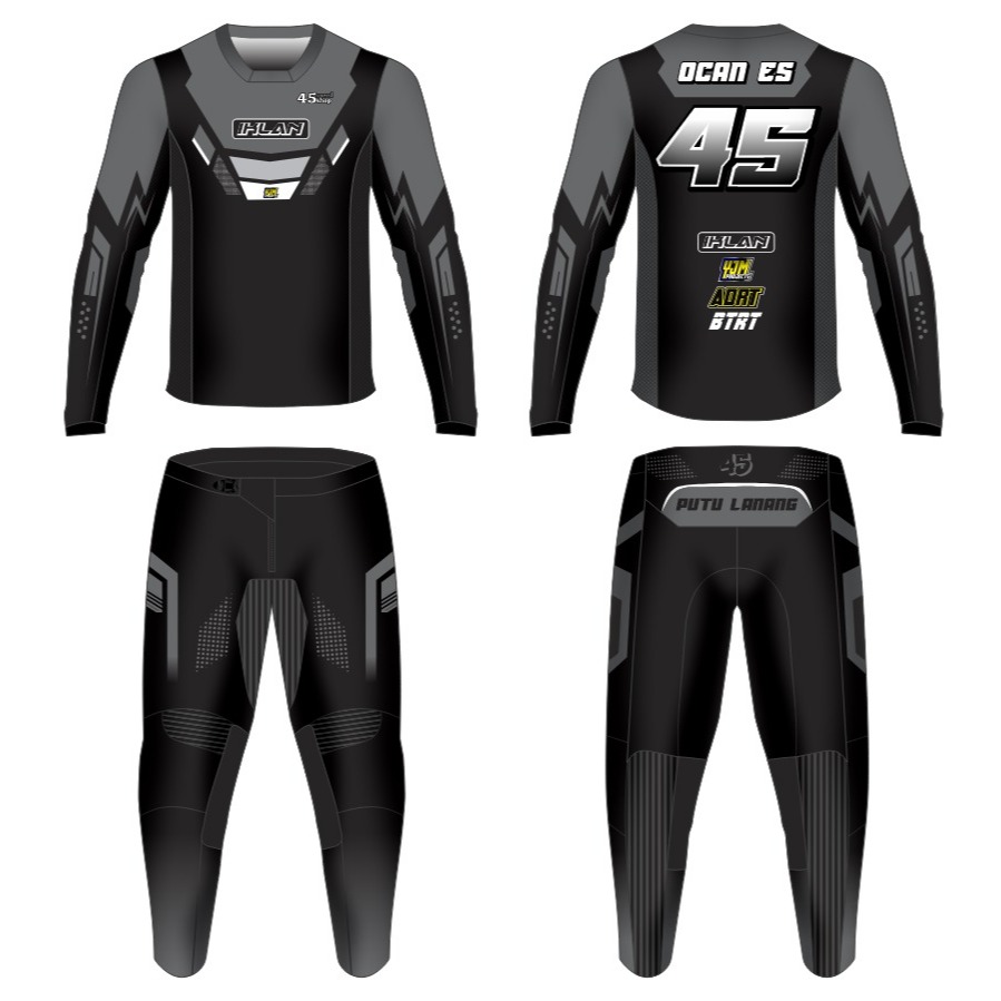 Baju Jersey Set Racing Trail Motocross Trabas Grasstrack Custom Design