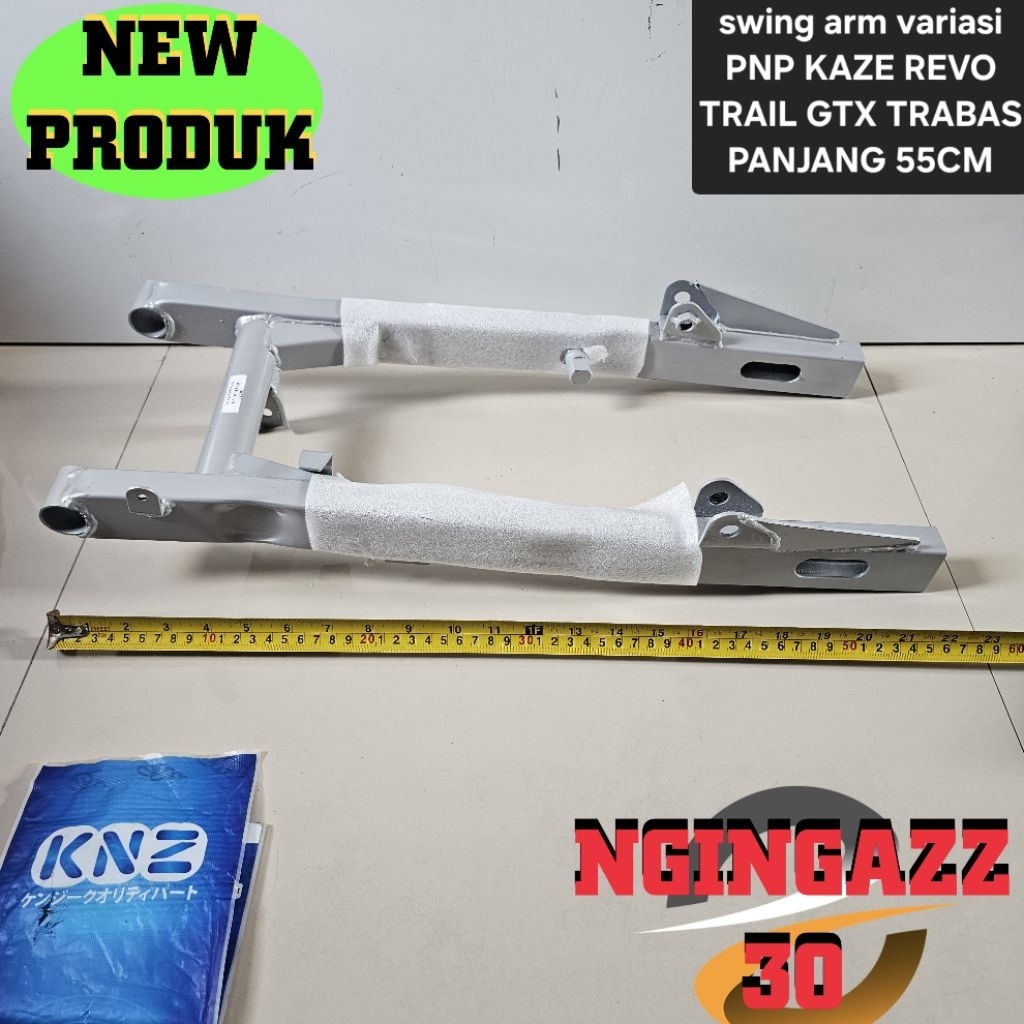 Swing arm kaze custom PANJANG 55CM PNP TRAIL GTX TRABAS CROSS MODIF bahan tebal