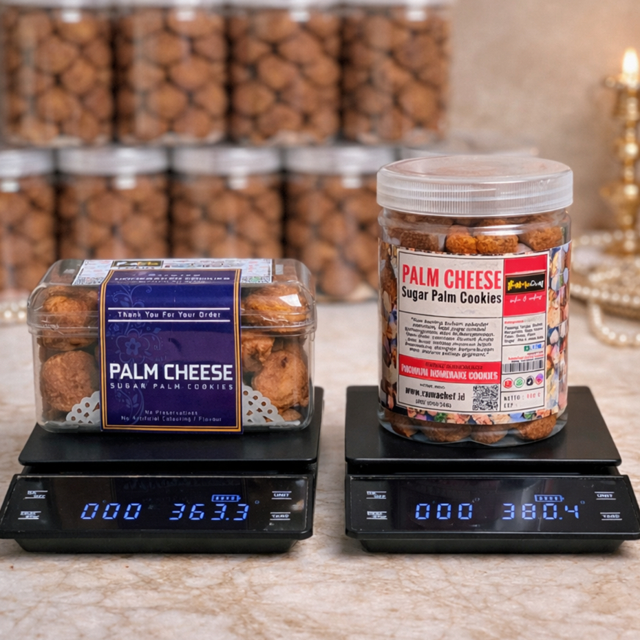 PALM CHEESE Premium Triple Cheese Butter Wisman | Kue Kering Lapis Gula Palm Kemasan Jar 750ml & Hardtop 350gr by RaMaChef