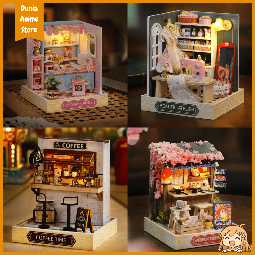 Dunia Anime Store - Cute Room DIY Miniatur Rumah Rumah Boneka Doll House