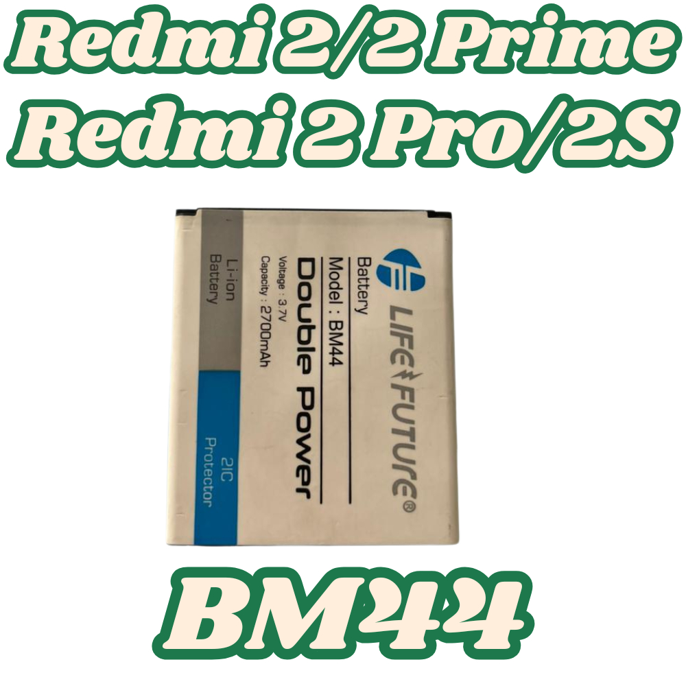 BATERAI BM44 REDMI 2/2 PRIME/2 PRO/2S DOUBLE POWER SECOND NORMAL TESTED.