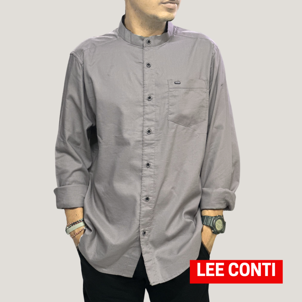 LEE CONTI Kemeja Pria Panjang Koko (KBG)
