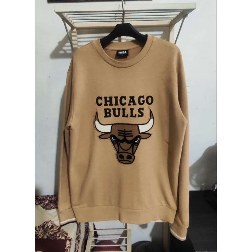 Crewneck Chicago Bulls Bordir