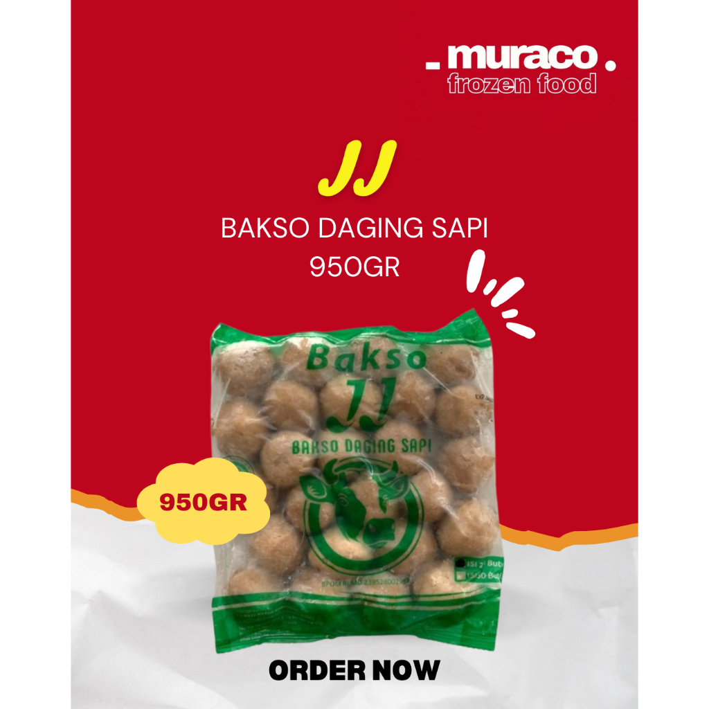 JJ Bakso Daging Sapi Hijau 950gr