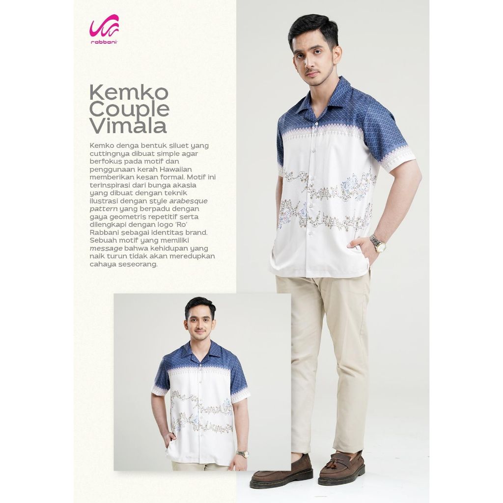 Rabbani - Kemko Couple Vimala - Baju Muslim Pria Rabbani - Couple Lebaran