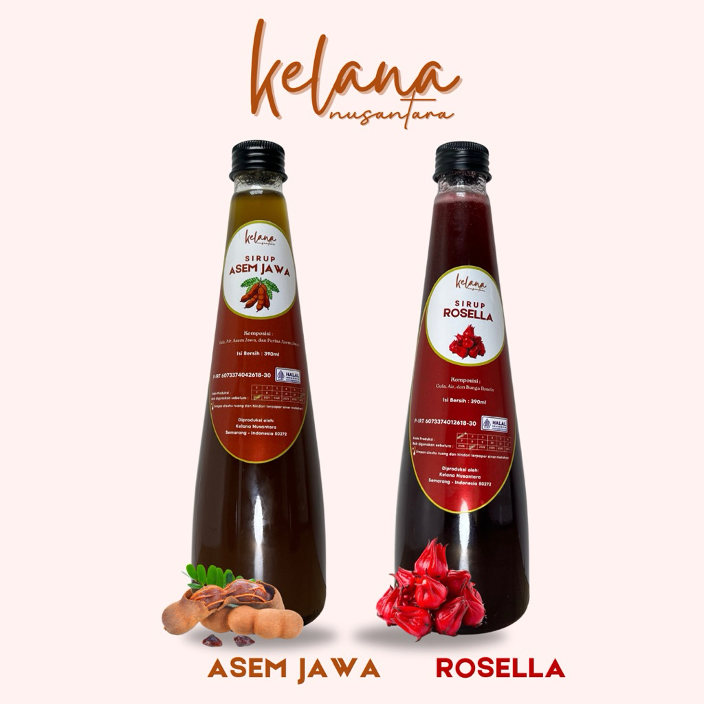 Kelana Nusantara - Paket Sirup Asem Jawa dan Sirup Rosella