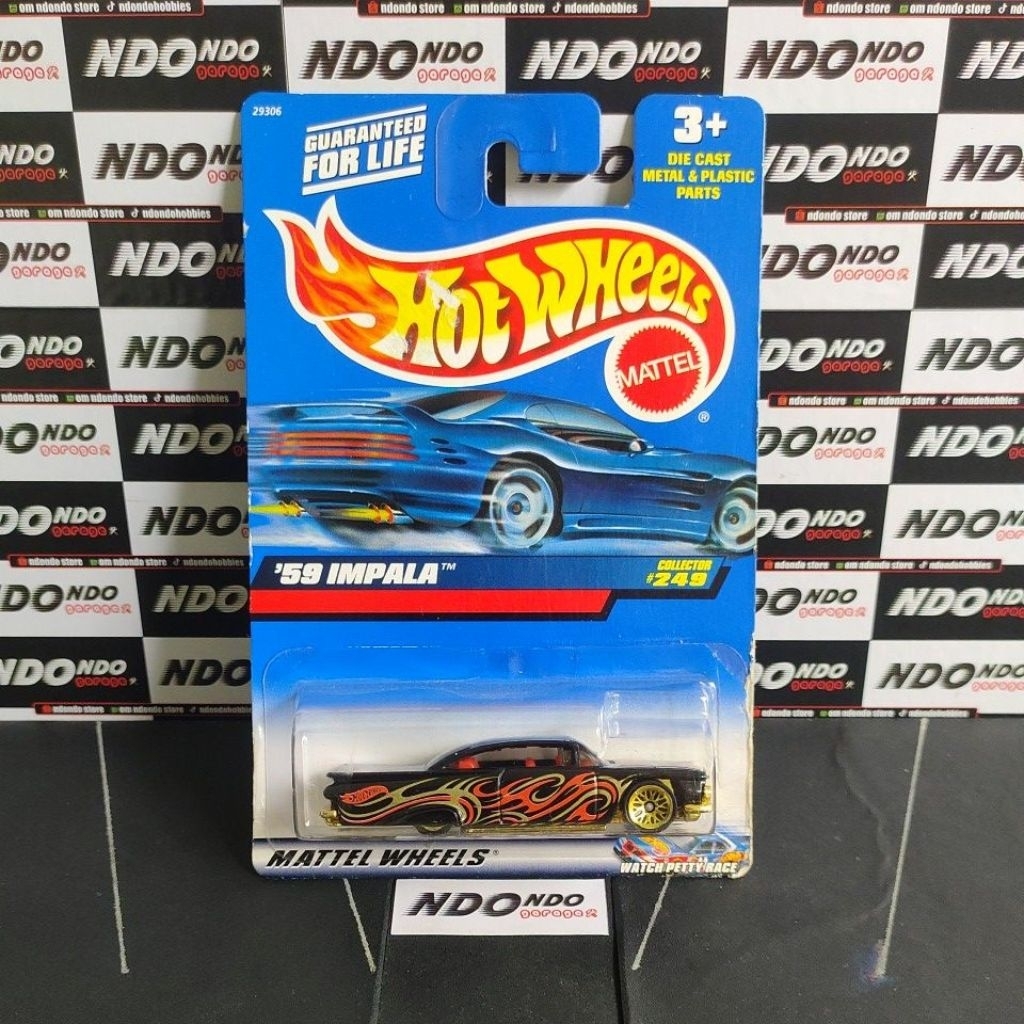 Hot Wheels '59 Chevy Impala Black - 2000 Mainline