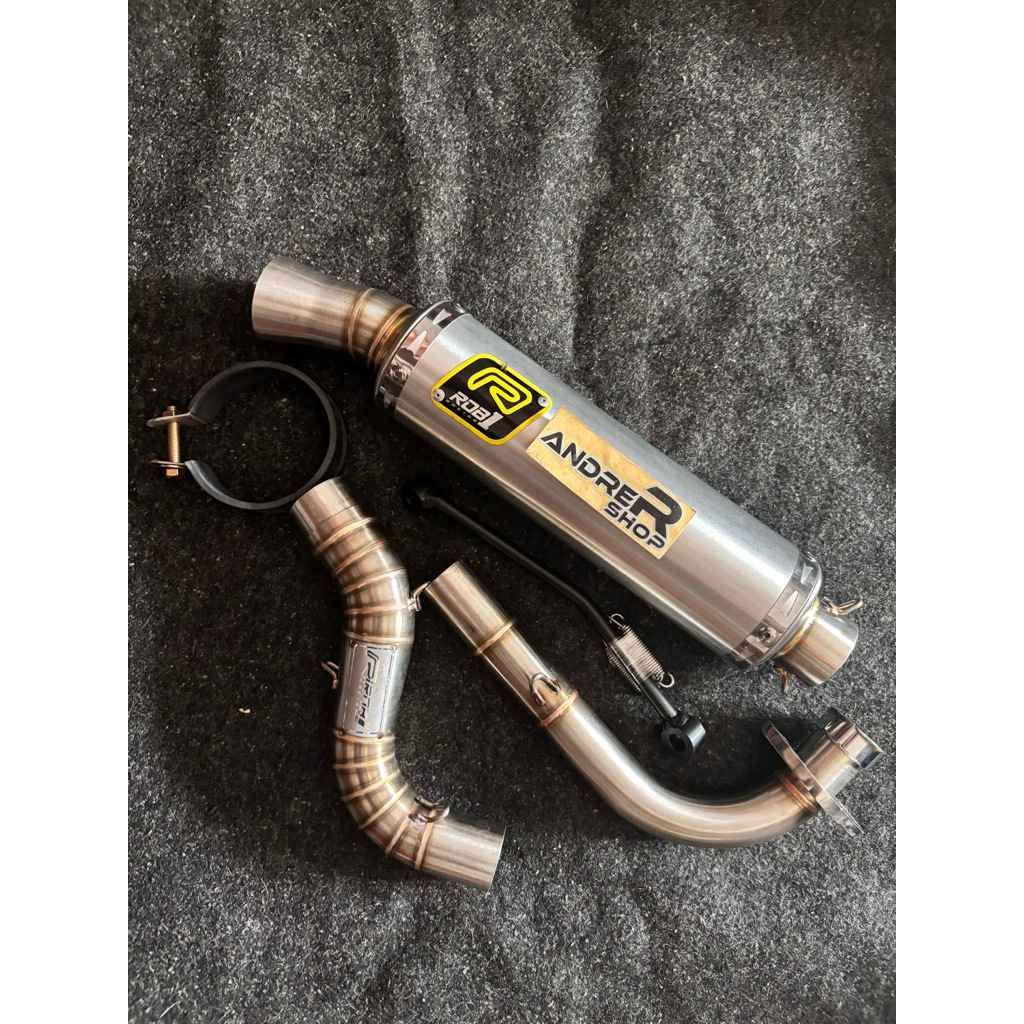 KNALPOT ROB1 MIO 200CC DB17 ORIGINAL ROB1 RACING