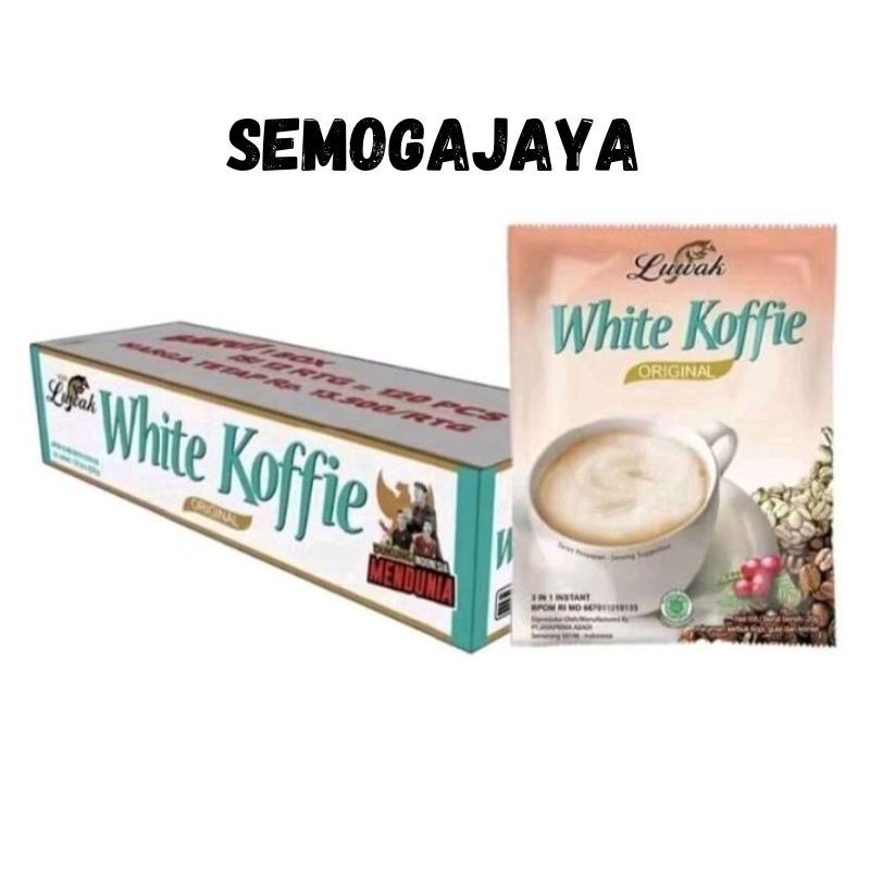 Kopi Luwak White Koffie 19 Sachet 19g - Rasa Nikmat, Aroma Sedap, Praktis