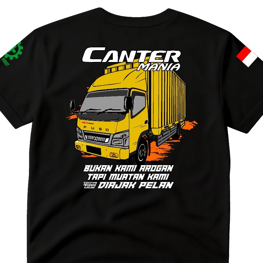Kaos Truk Canter Box Lengan Panjang Dan Pendek , Canter  Mania Terbaru Cotton Combed