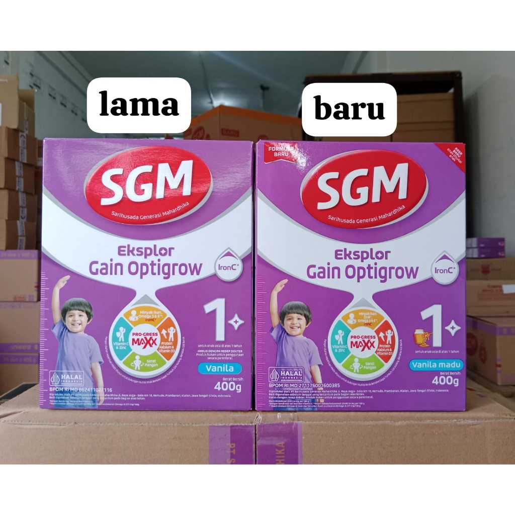 2BOX SGM EKSPLOR GAIN OPTIGROW 1-5 TAHUN 400gr