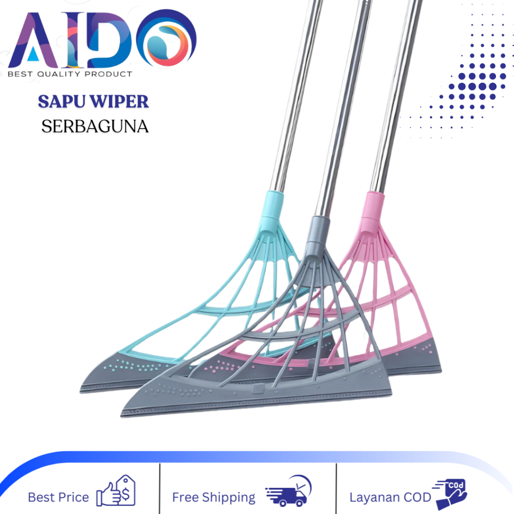 AIDO Sapu Korea Karet Wiper pembersih serbaguna / Sapu Karet Serbaguna Alat Pel Sapu Karet Kekinian