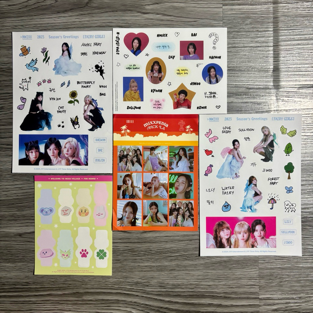 [READY] OFFICIAL NMIXX STICKER INCLUSION MIXXPEDIA SEASON'S GREETINGS FANKIT