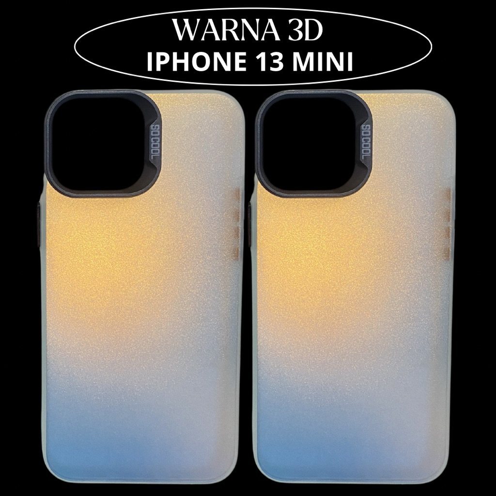 CASE HP / KESING HP / SOFTCASE IPHONE 13 MINI WARNA 3D HOLOGRAM AURORA