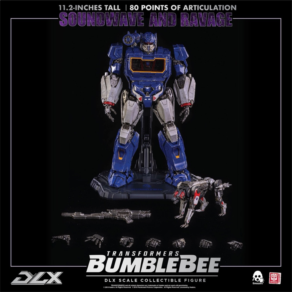 Threezero 3Z0160 Transformers: Bumblebee – DLX Soundwave And Ravage