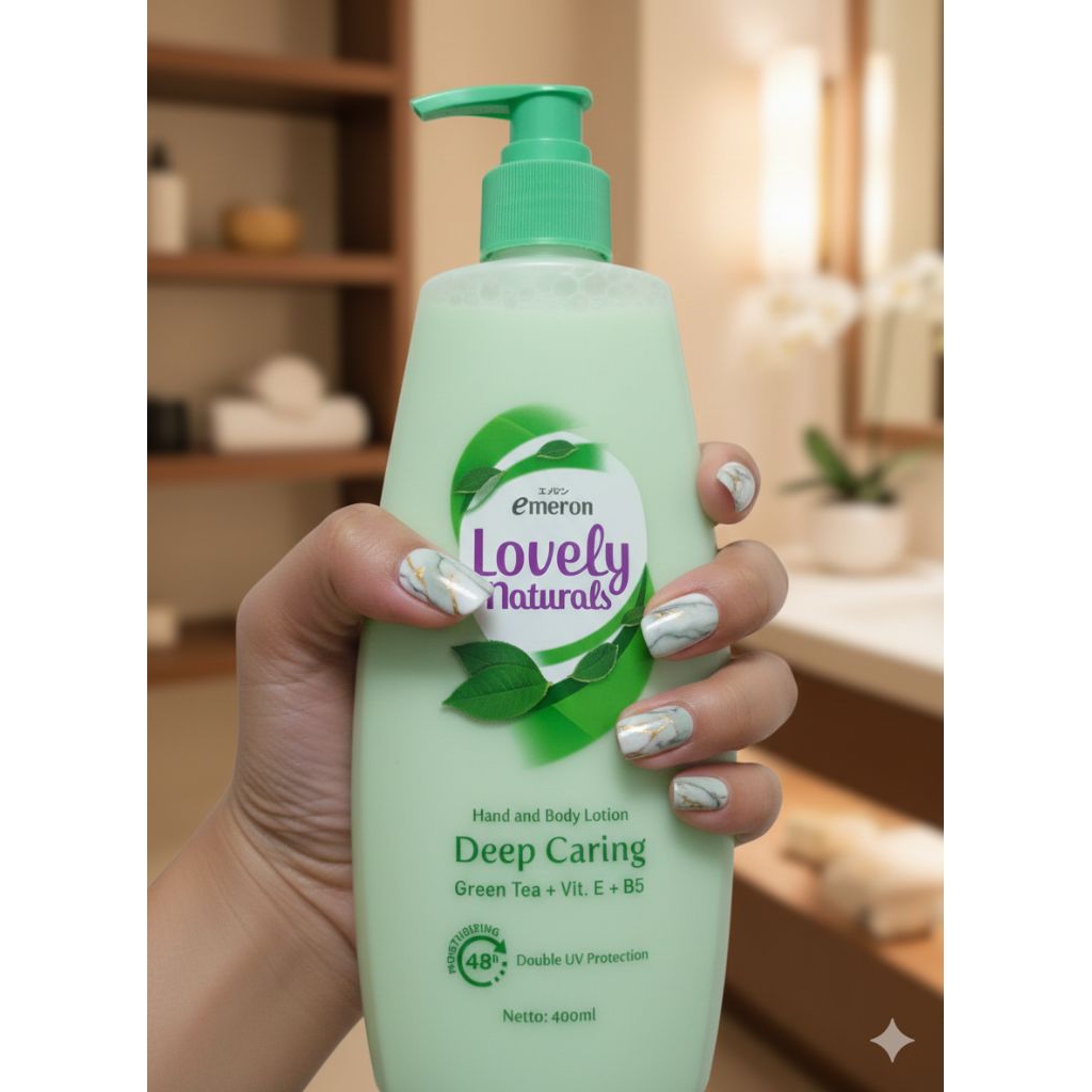 Hand body emeron lovely naturals Green Tea