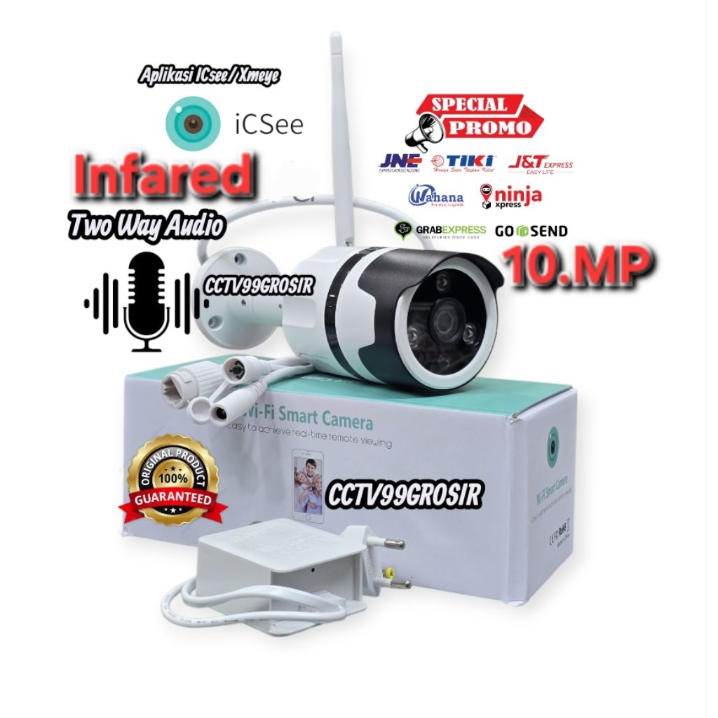 IP Camera Wifi Outdoor HD App ICSee 10 Mega pixel