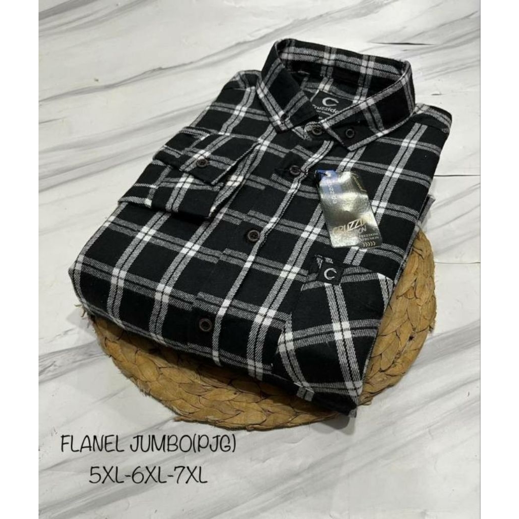 KAMEJA FLANEL SUPER JUMBO 5XL 6XL TANGAN PANJANG/KEMEJA FLANEL PREMIUM BIG SIZE 5XL,6XL