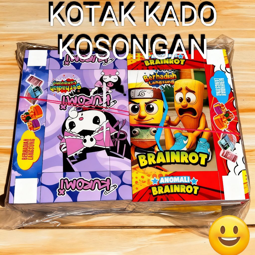 200 kotak kado kosongan mainan anak karakter kartun lucu