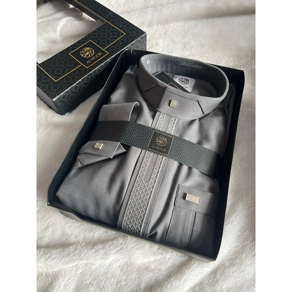 Jubah al noor premium manset katun