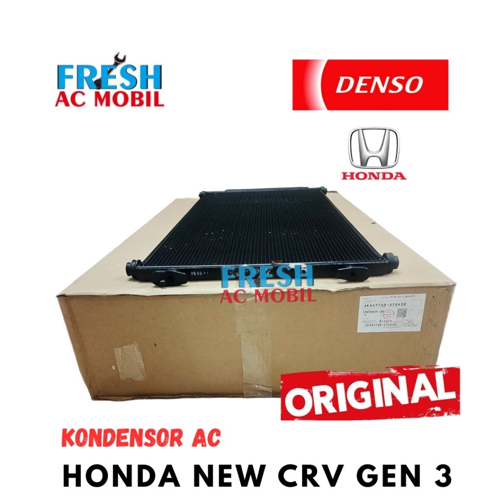 KONDENSOR HONDA NEW CRV GEN 3 ORIGINAL DENSO CONDENSOR AC NEW CRV GEN 3 ORIGINAL DENSO
