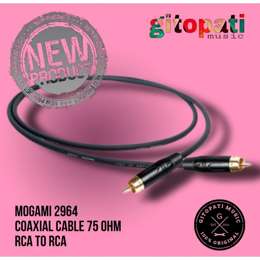 Mogami 2964 Coaxial Cable 75 Ohm Digital Audio SPDIF - Cardas Soldered