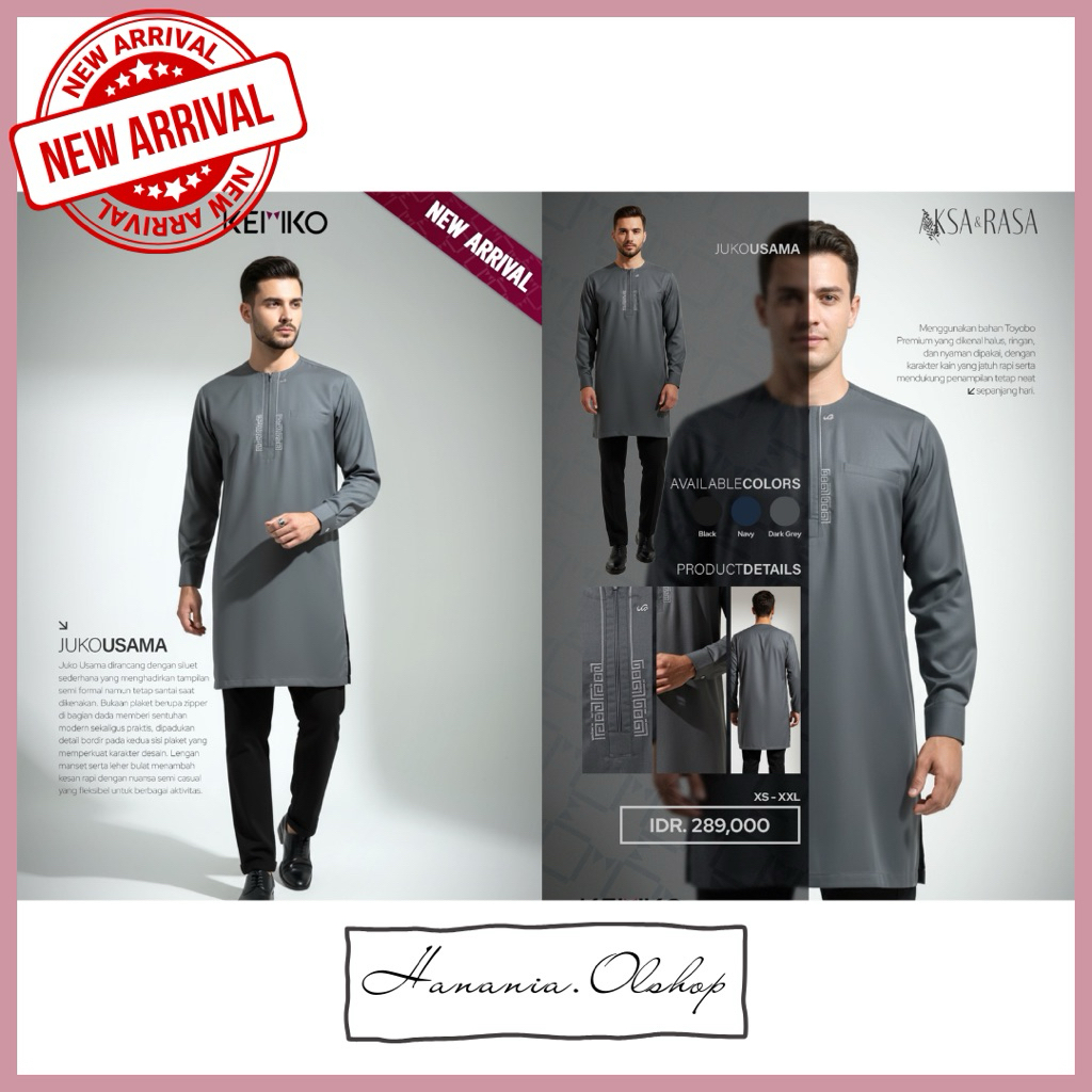 DISKON RABBANI - NEW ARRIVAL Juko Midi Usama Rabbani | jubah koko rabbani | jubah koko | qurta rabba