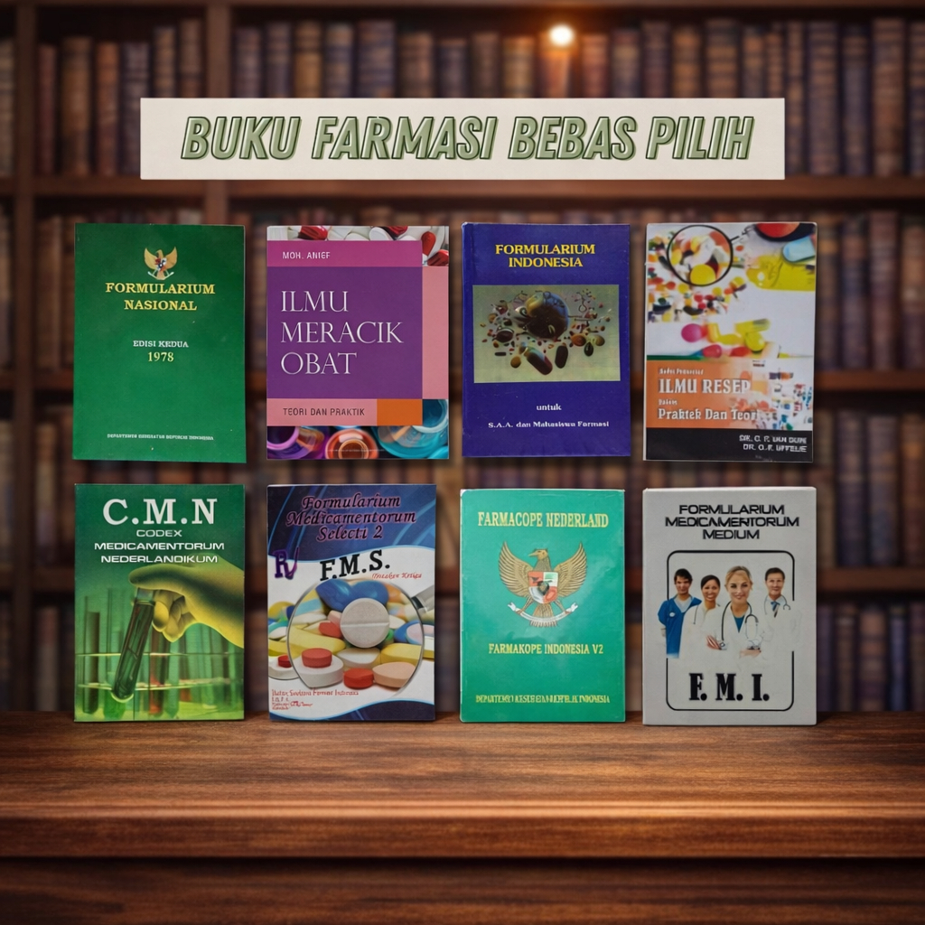 BUKU FARMASI FORMULARIUM INDONESIA ILMU MERACIK OBAT CMN FMI IMO ILMU RESEP