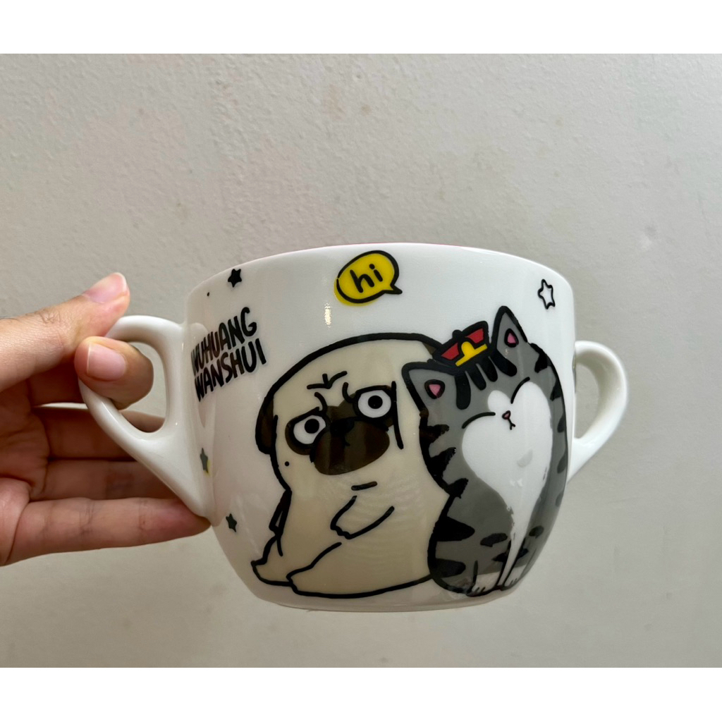 Costa Coffee cat and dog mug (Wuhuang Wanshui)