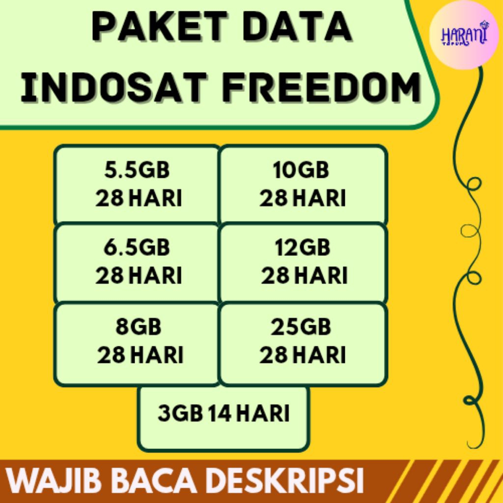 Paket Data INDOSAT FREEDOM INTERNET | Kuota INDOSAT FREEDOM INTERNET | Kuota LANGSUNG MASUK