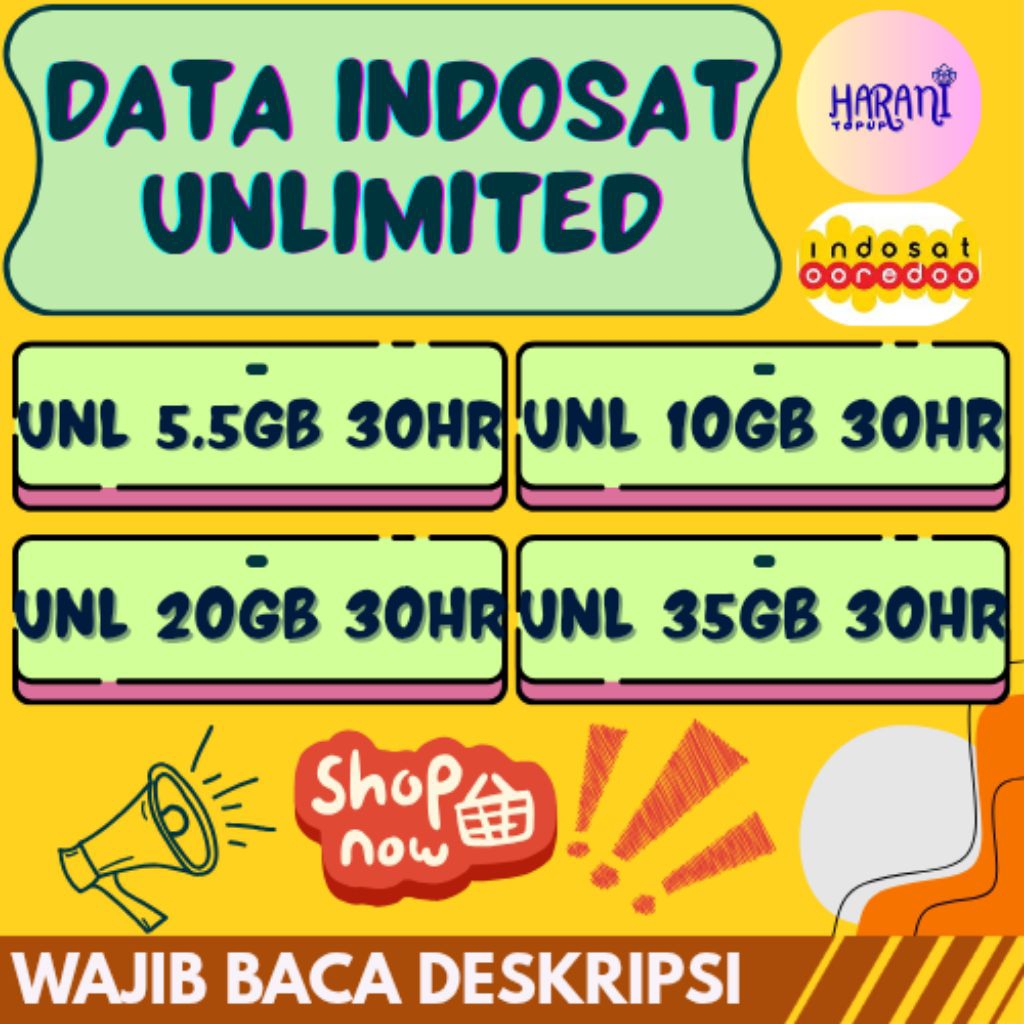 Paket Data INDOSAT UNLIMITED | Kuota INDOSAT UNLIMITED | Internet INDOSAT UNLIMITED | Kuota LANGSUNG