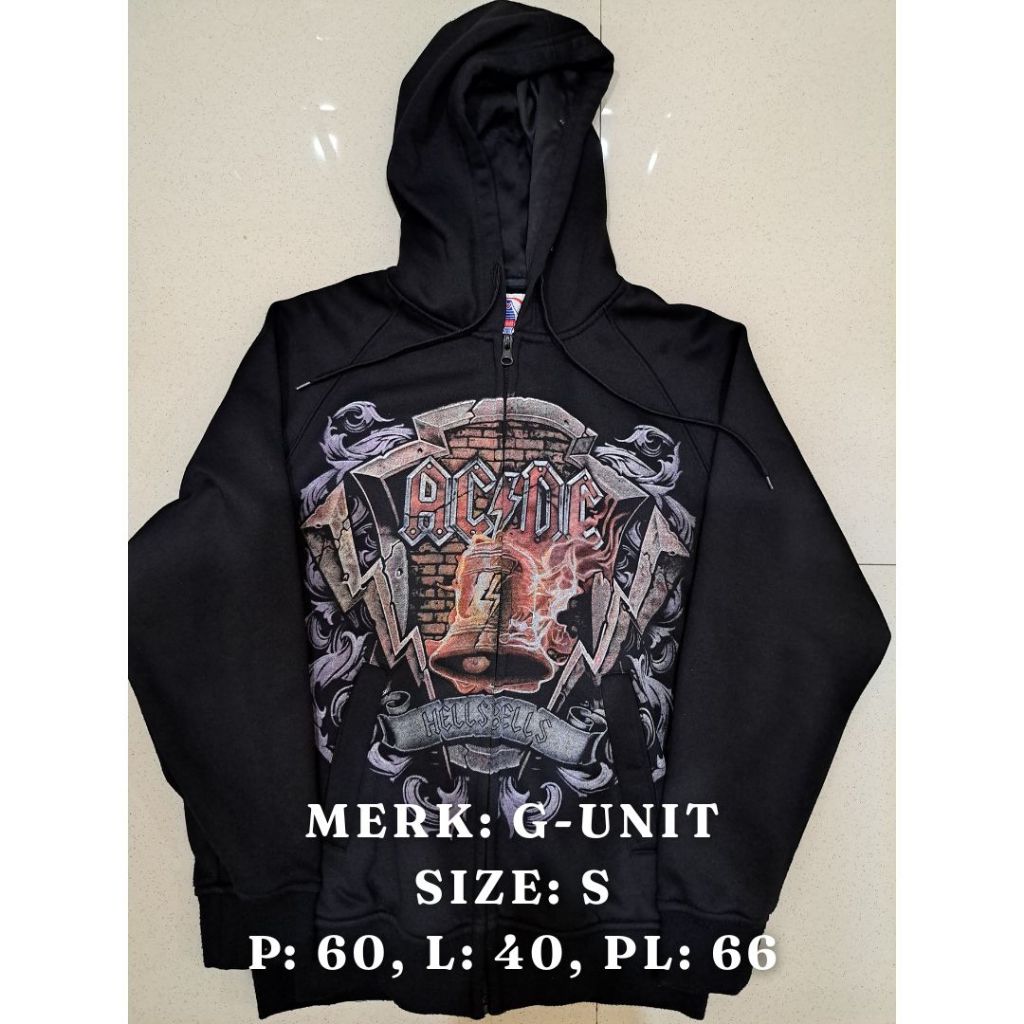 Preloved (second-bekas) Hoodie Zipper Size S Merk G-Unit