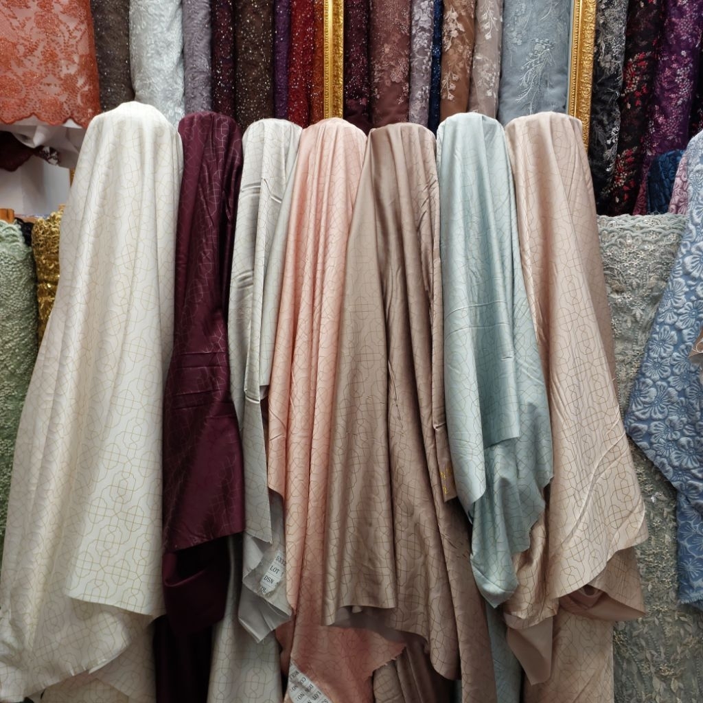 (COD) Bahan Kain Jaguar Silk Premium Ori // Jaguar silk premium Bahan Adem, Jaguh