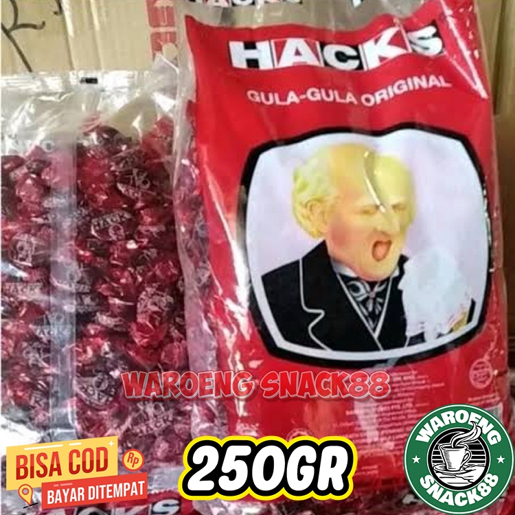 Permen Hacks Original Menthol Pelega Tenggorokan / Hacks Asli Obat Batuk Halal