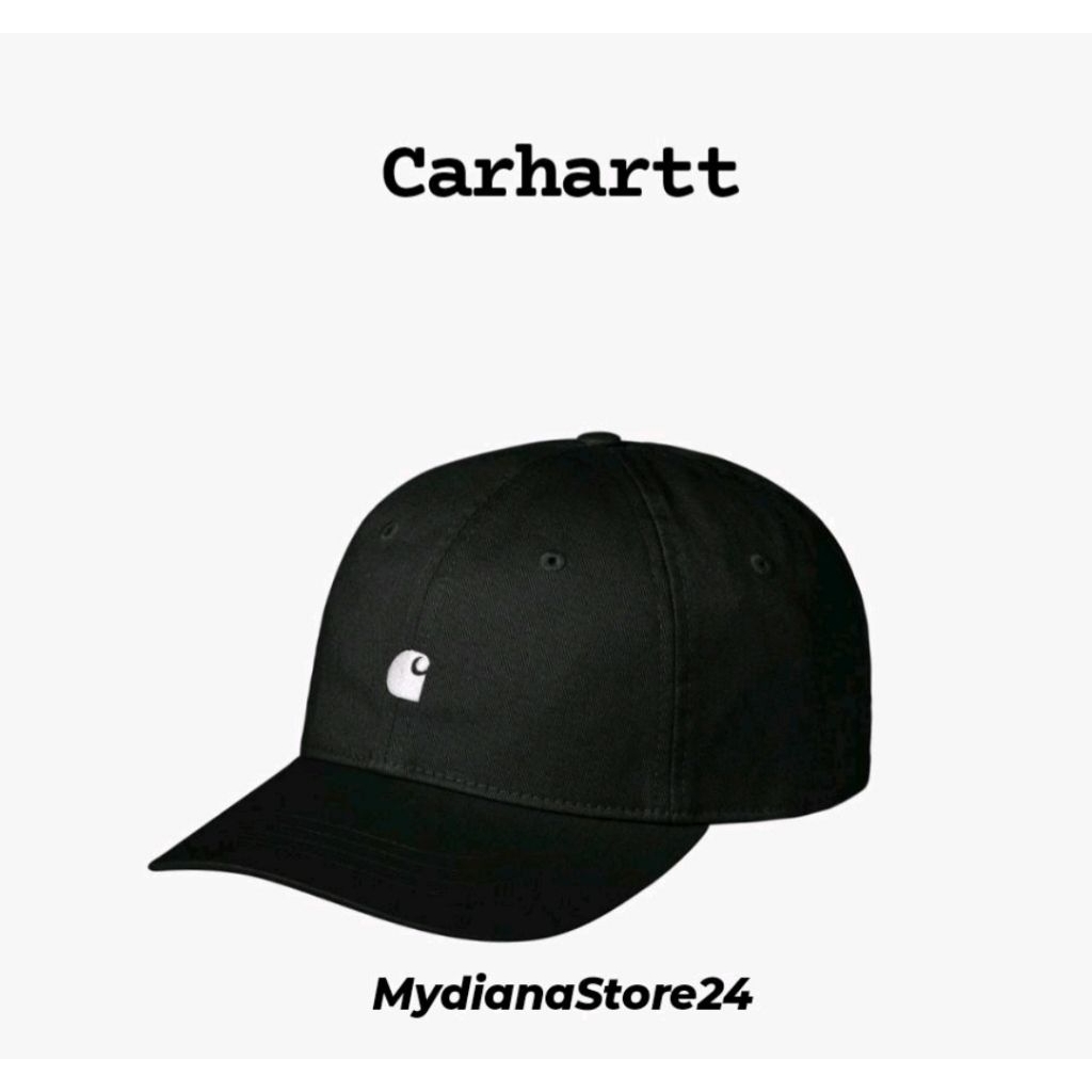 CARHARTT WIP - CARHARTT MADISON LOGO CAP - BLACK/WHITE
