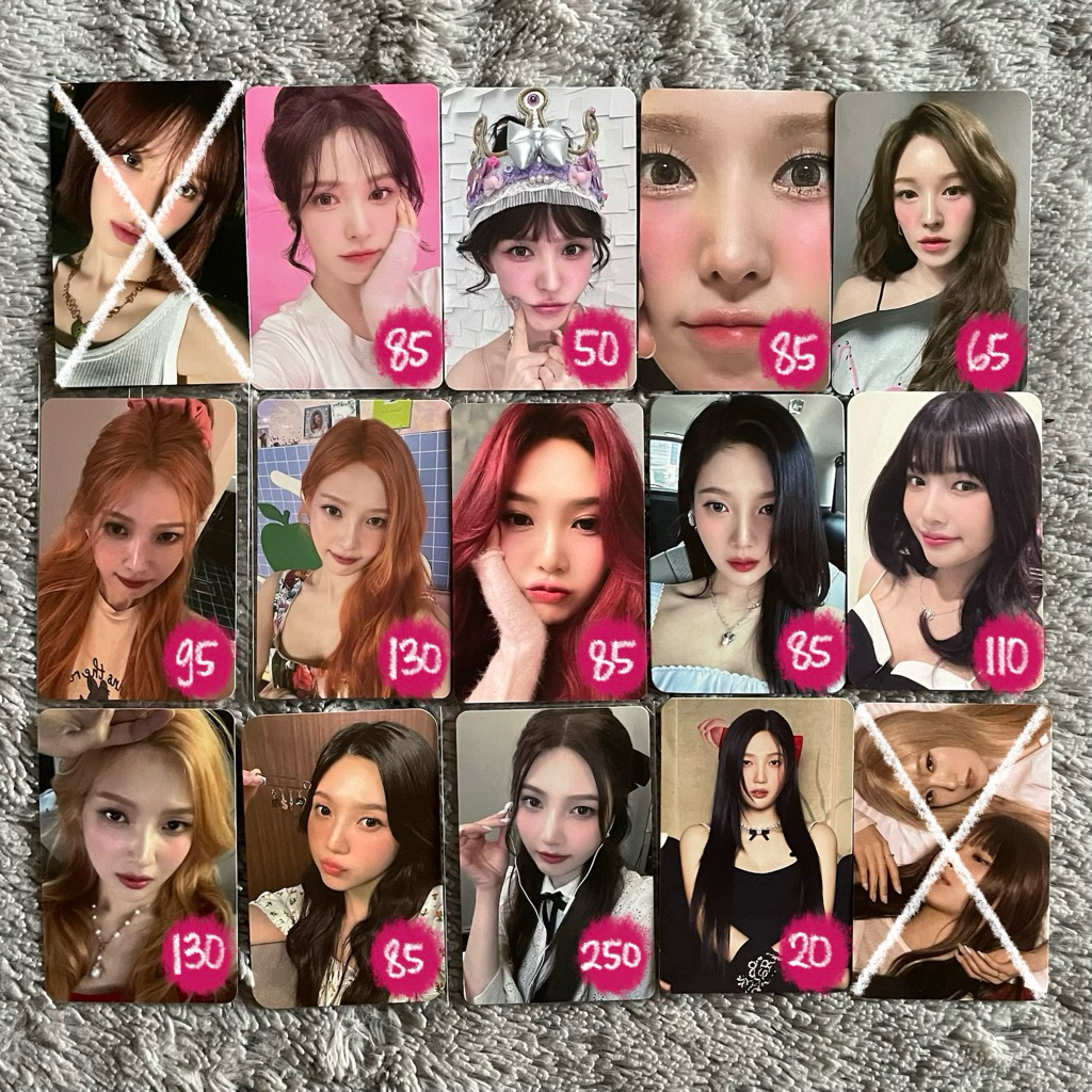 [ready stock] official photocard RV red velvet irene qq like a flower wendy bread zoom like a water 