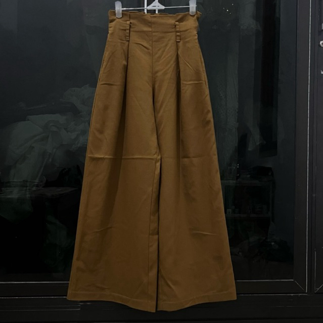 GU Kulot super wide leg pinggang kriwil