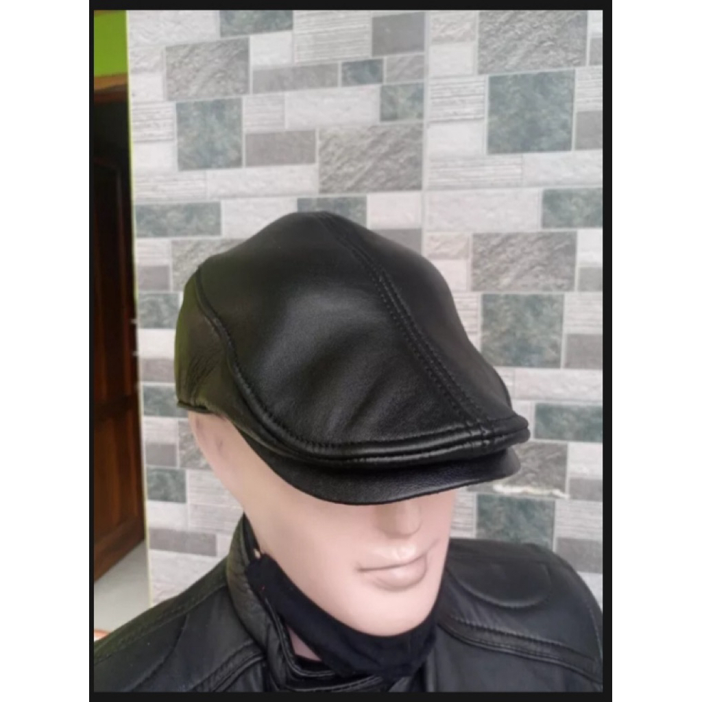 TOPI PET KULIT ASLI/TOPI PRIA