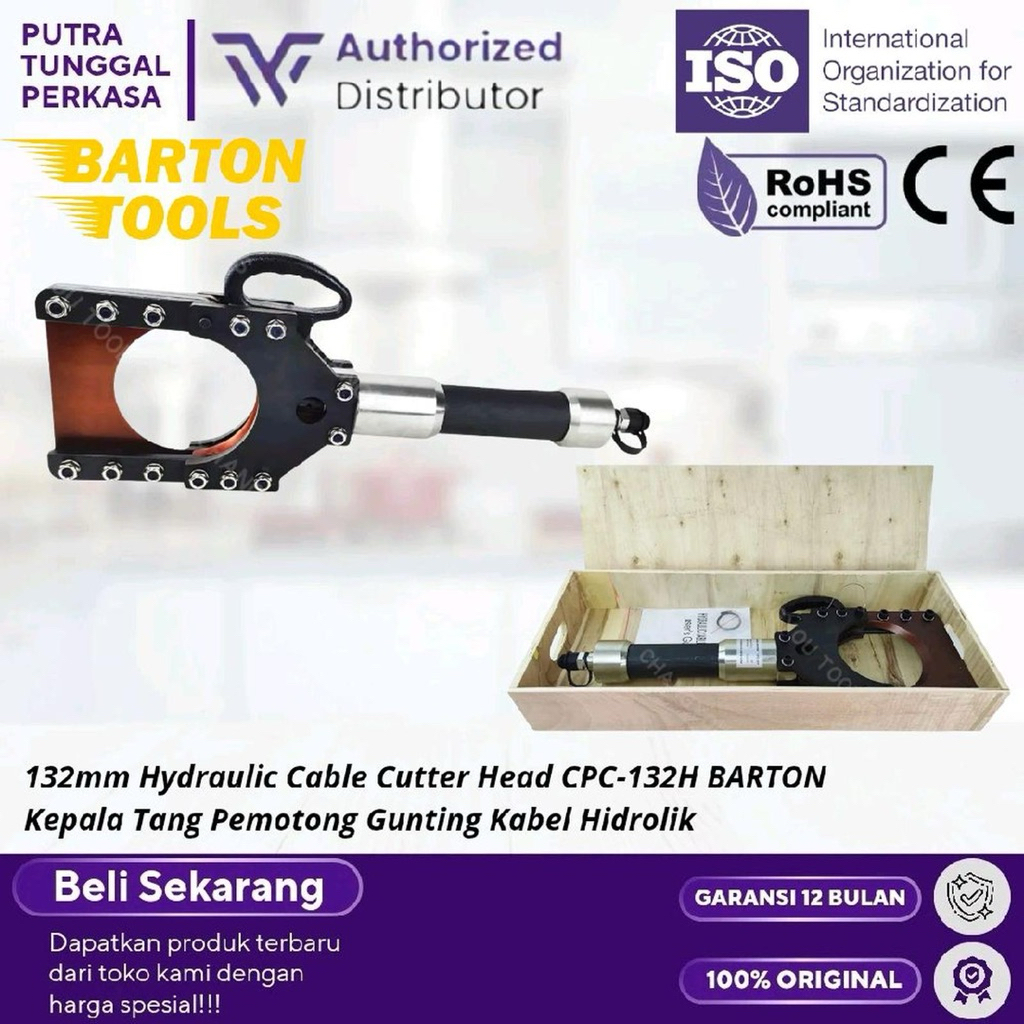 132mm Hydraulic Cable Cutter Head CPC-132H BARTON Kepala Tang Pemotong Gunting Kabel Hidrolik Alat P